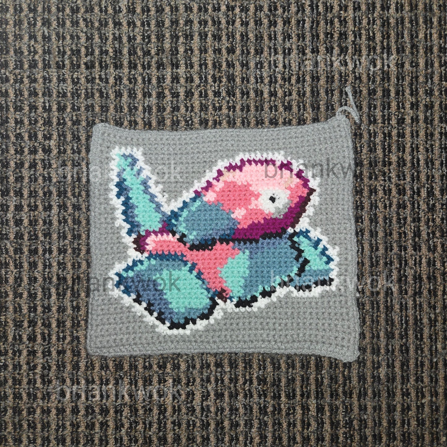 0137 Porygon Pokemon Portrait Tapestry Crochet Pattern [Digital Pattern]
