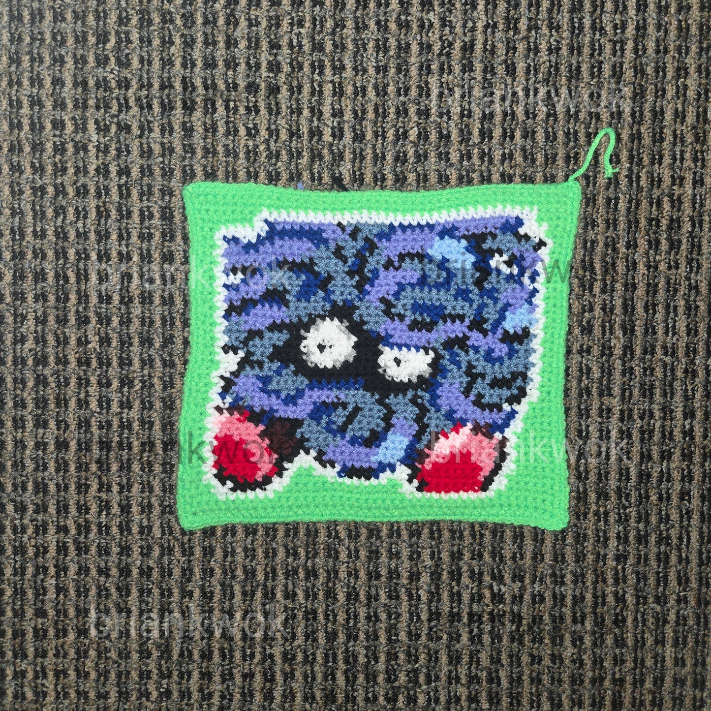 0114 Tangela Pokemon Portrait Tapestry Crochet Pattern [Digital Pattern]