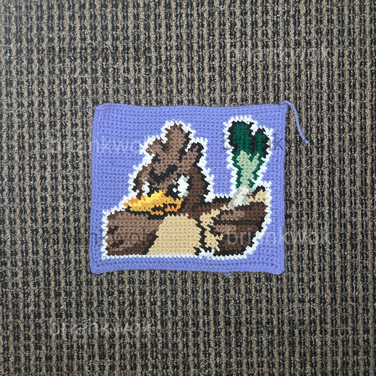 0083 Farfetch'd Pokemon Portrait Tapestry Crochet Pattern [Digital Pattern]