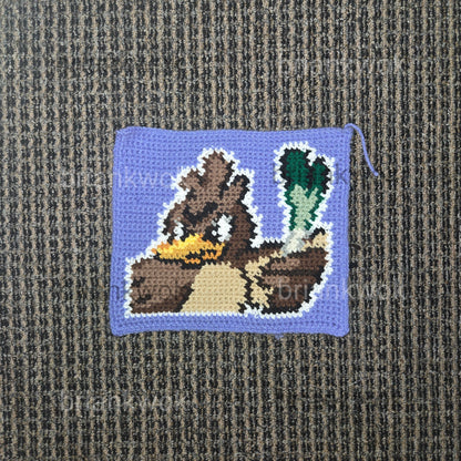 0083 Farfetch'd Pokemon Portrait Tapestry Crochet Pattern [Digital Pattern]