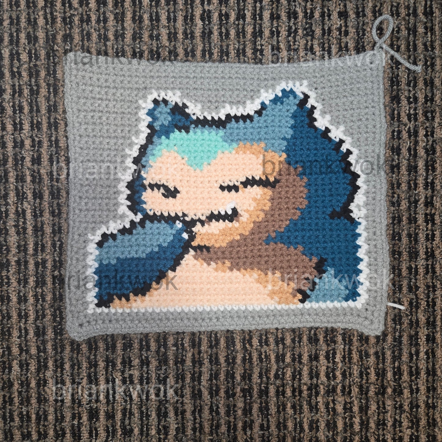 0143 Snorlax Pokemon Portrait Tapestry Crochet Pattern [Digital Pattern]