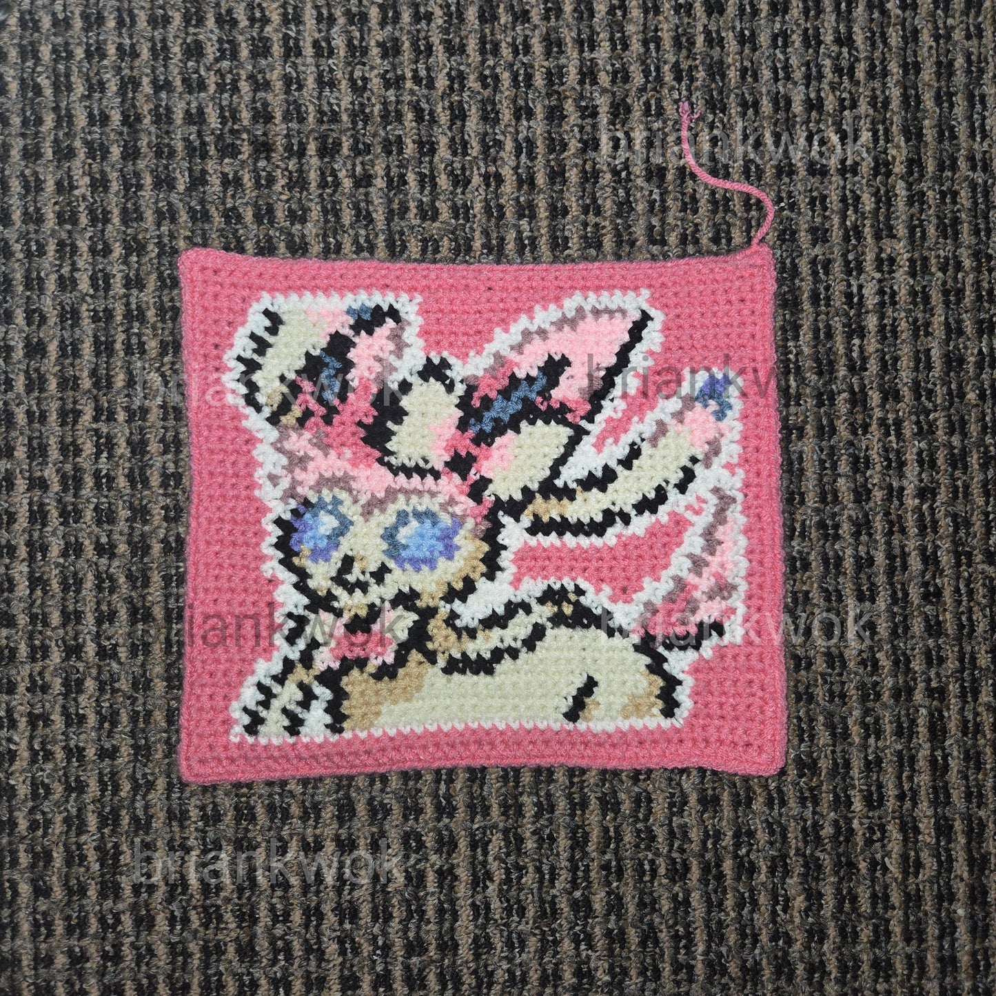 0700 Sylveon Pokemon Portrait Tapestry Crochet Pattern [Digital Pattern]