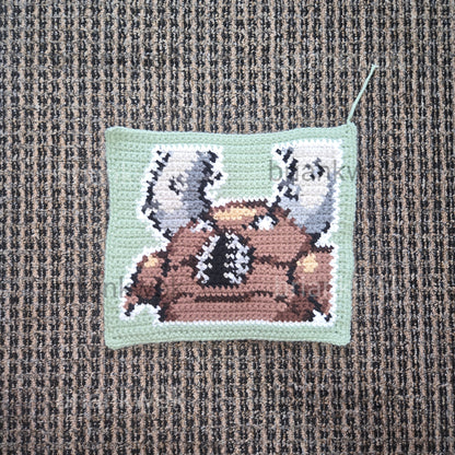 0127 Pinsir Pokemon Portrait Tapestry Crochet Pattern [Digital Pattern]