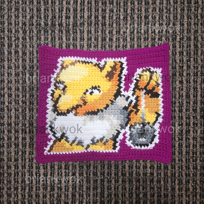 0096-0097 Drowzee & Hypno Pokemon Portrait Tapestry Crochet Pattern [Digital Pattern]