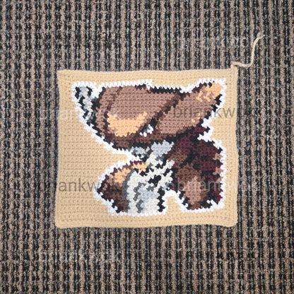 0140-0141 Kabuto & Kabutops Pokemon Portrait Tapestry Crochet Pattern [Digital Pattern]