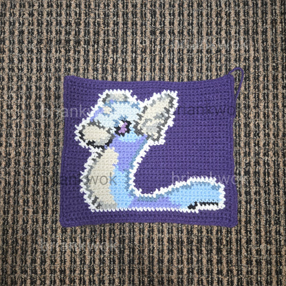 0147-0149 Dratini, Dragonair, Dragonite Pokemon Portrait Tapestry Crochet Pattern [Digital Pattern]