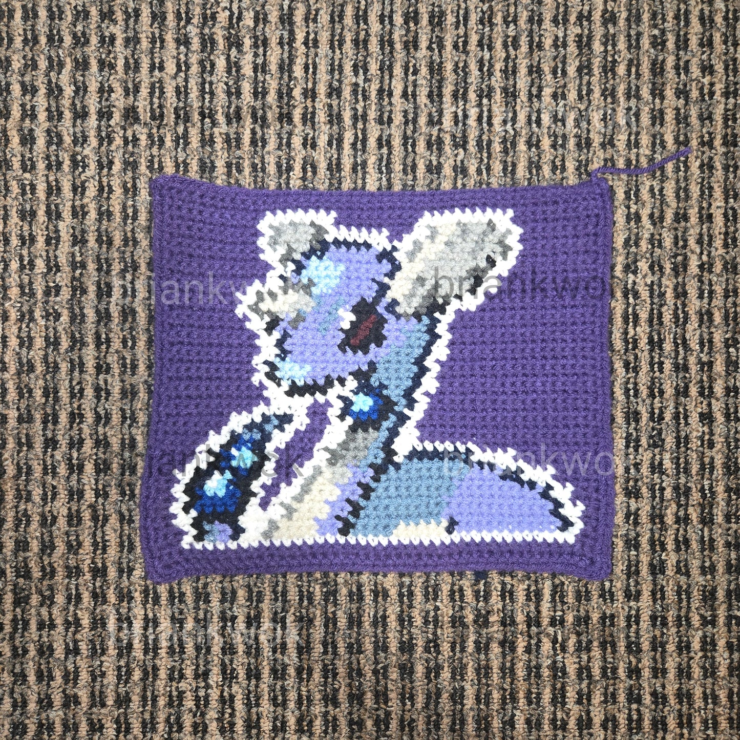 0147-0149 Dratini, Dragonair, Dragonite Pokemon Portrait Tapestry Crochet Pattern [Digital Pattern]