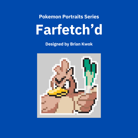 0083 Farfetch'd Pokemon Portrait Tapestry Crochet Pattern [Digital Pattern]