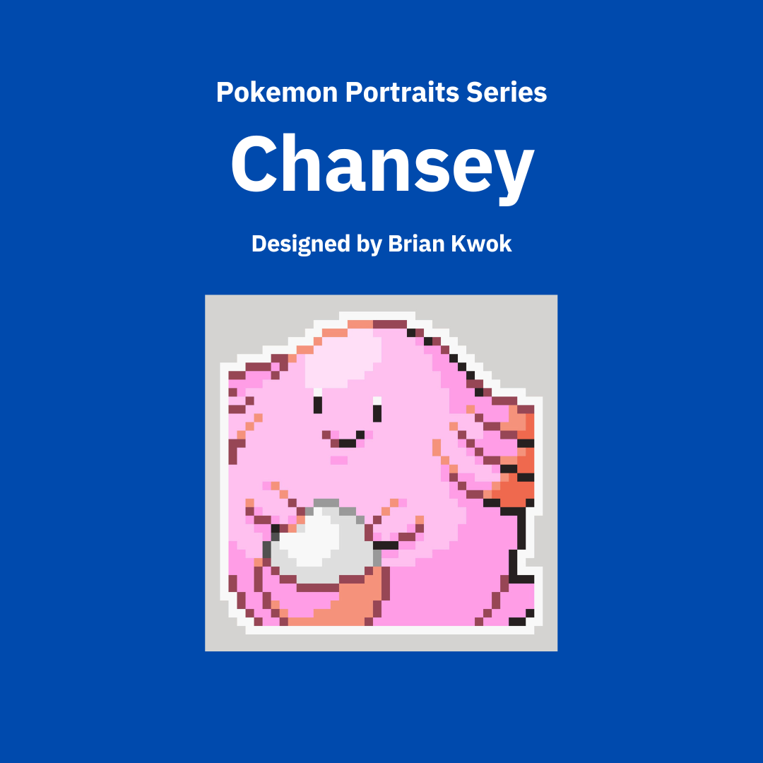 0113 Chansey Pokemon Portrait Tapestry Crochet Pattern [Digital Pattern]