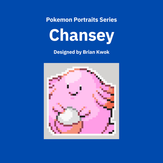0113 Chansey Pokemon Portrait Tapestry Crochet Pattern [Digital Pattern]