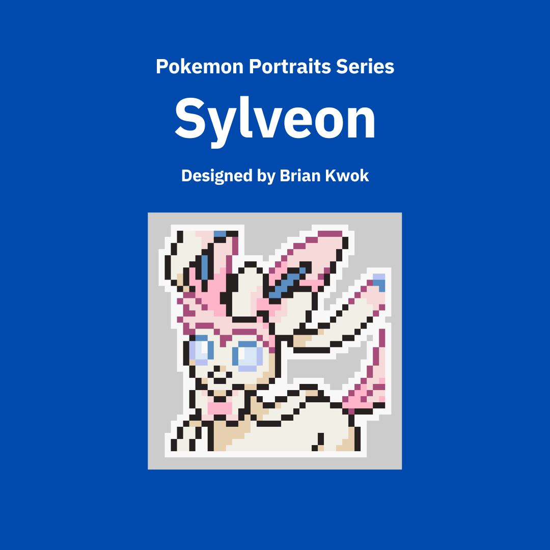 0700 Sylveon Pokemon Portrait Tapestry Crochet Pattern [Digital Pattern]