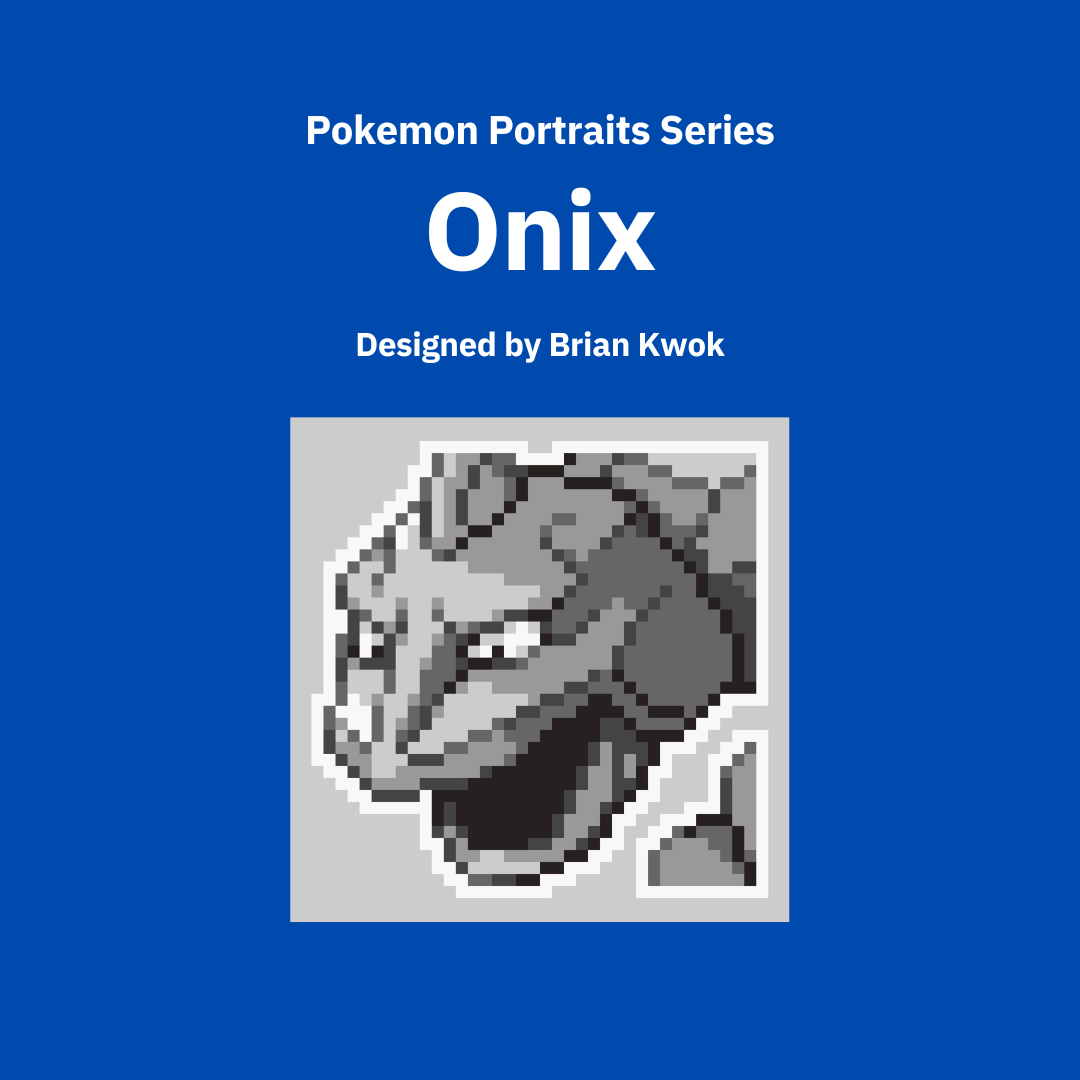 0095 Onix Pokemon Portrait Tapestry Crochet Pattern [Digital Pattern]