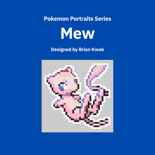 0151 Mew Pokemon Portrait Tapestry Crochet Pattern [Digital Pattern]