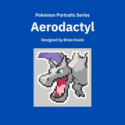 0142 Aerodactyl Pokemon Portrait Tapestry Crochet Pattern [Digital Pattern]