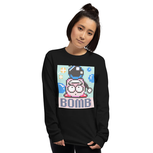 SNES Bomb Kirby Unisex Long Sleeve Shirt