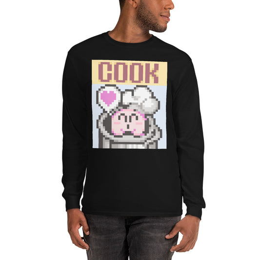 SNES Cook Kirby v1 Unisex Long Sleeve Shirt