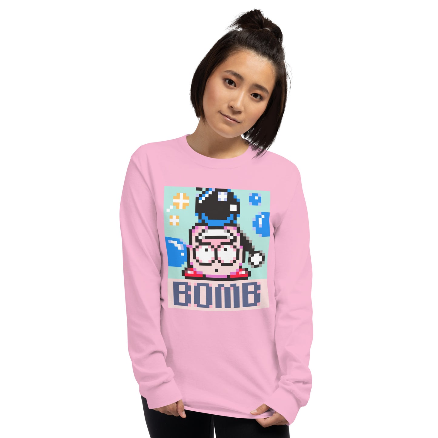 SNES Bomb Kirby Unisex Long Sleeve Shirt