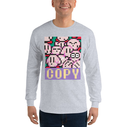 SNES Copy Kirby Unisex Long Sleeve Shirt