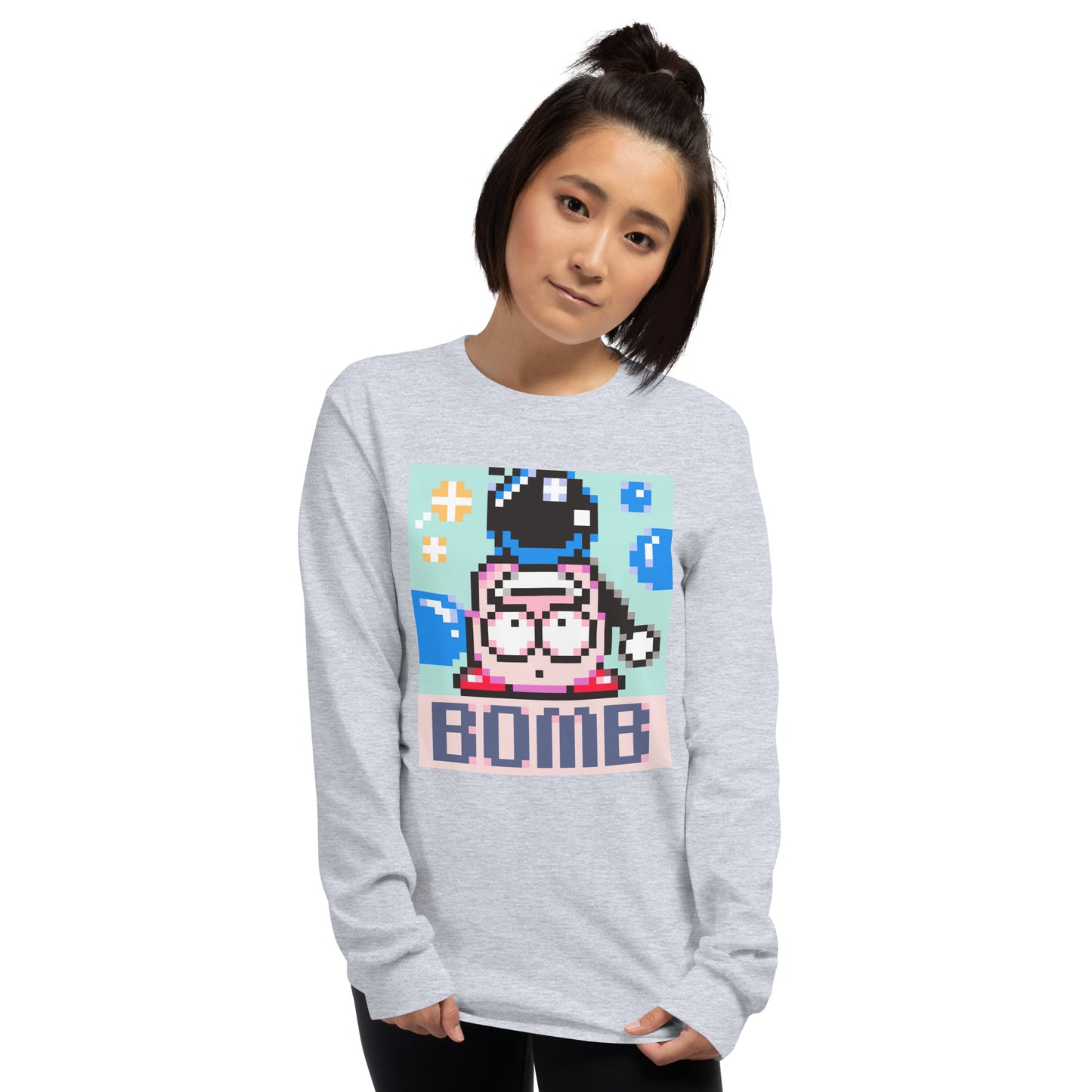 SNES Bomb Kirby Unisex Long Sleeve Shirt