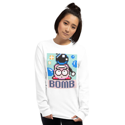 SNES Bomb Kirby Unisex Long Sleeve Shirt