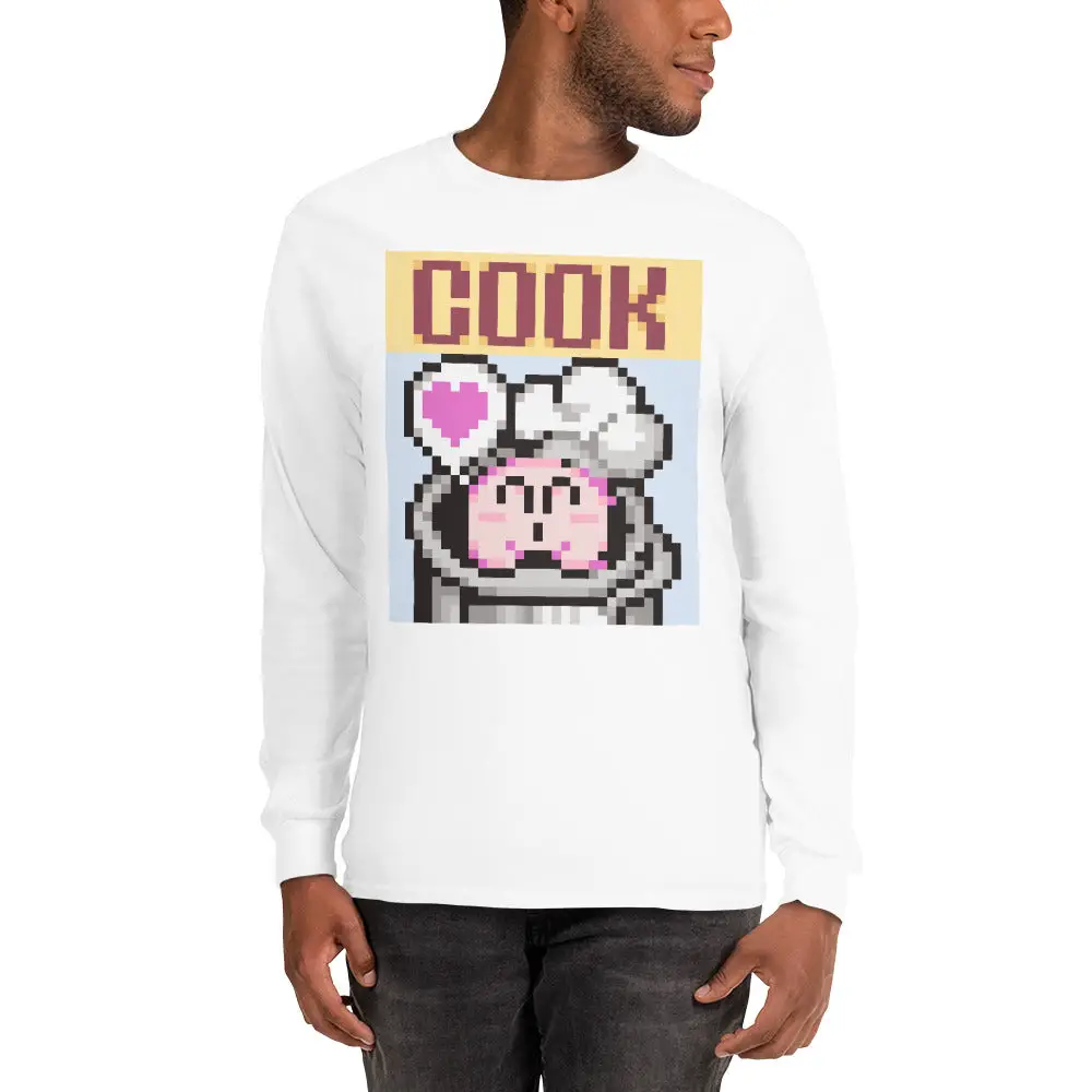 SNES Cook Kirby v1 Unisex Long Sleeve Shirt