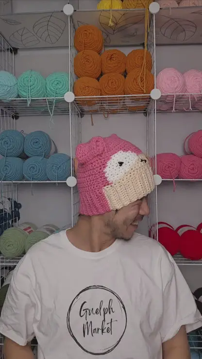 Slowpoke Crochet Beanie (style 1) Hat [Handmade]