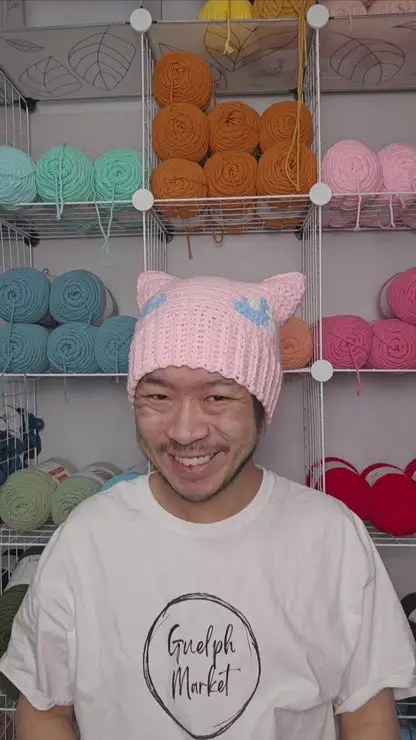 Mew Crochet Beanie Hat [Handmade]