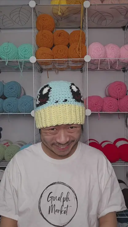 Squirtle Crochet Beanie Hat [Handmade]