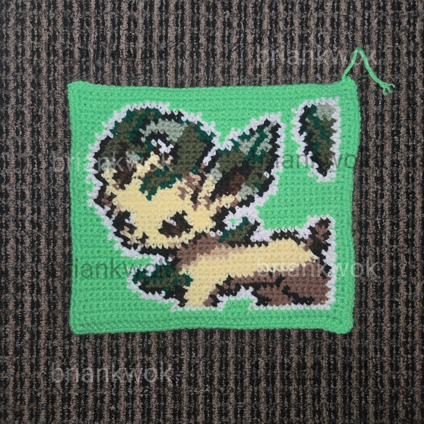 0470-0471 Leafeon & Glaceon Pokemon Portrait Tapestry Crochet Pattern [Digital Pattern]