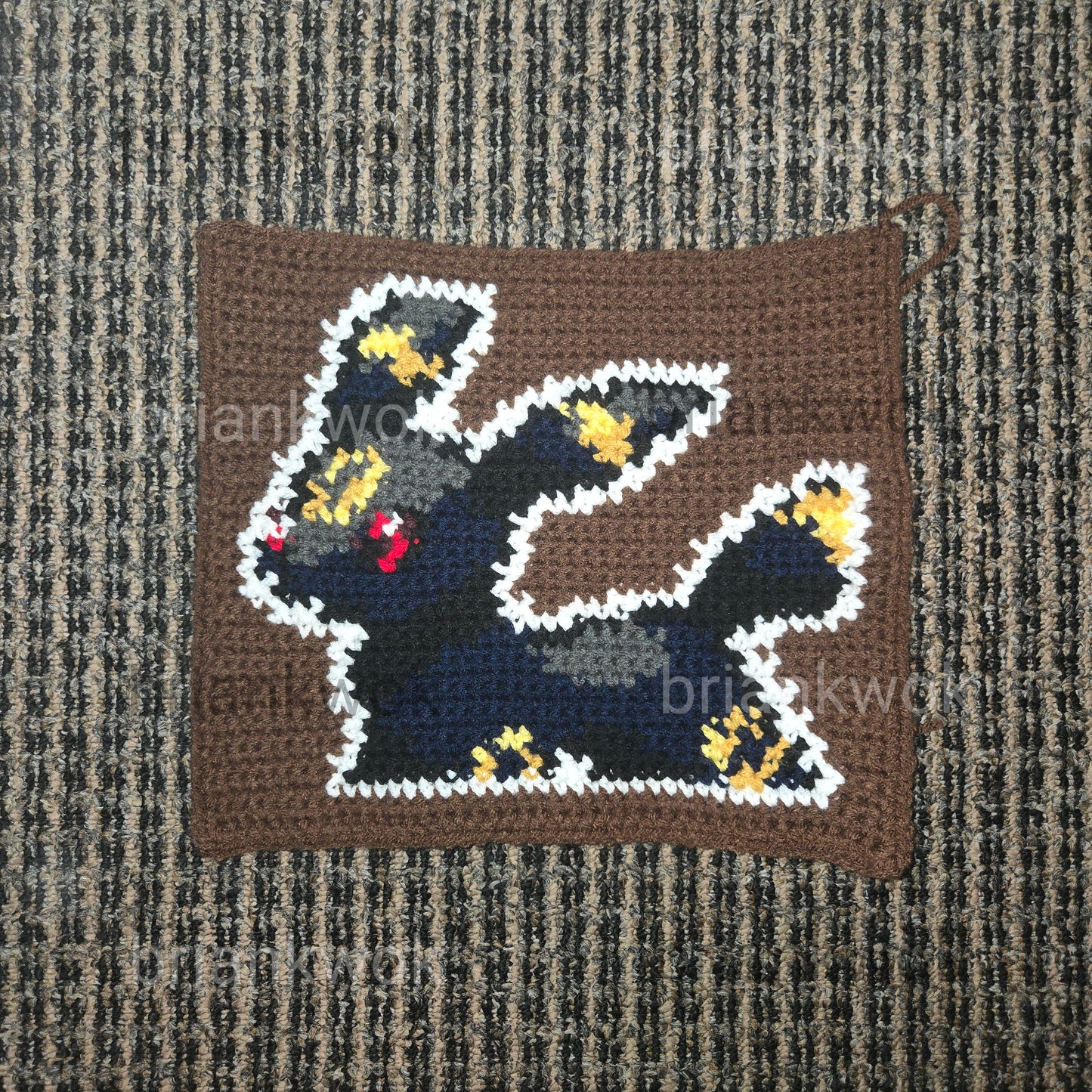 0196-0197 Espeon & Umbreon Pokemon Portrait Tapestry Crochet Pattern [Digital Pattern]