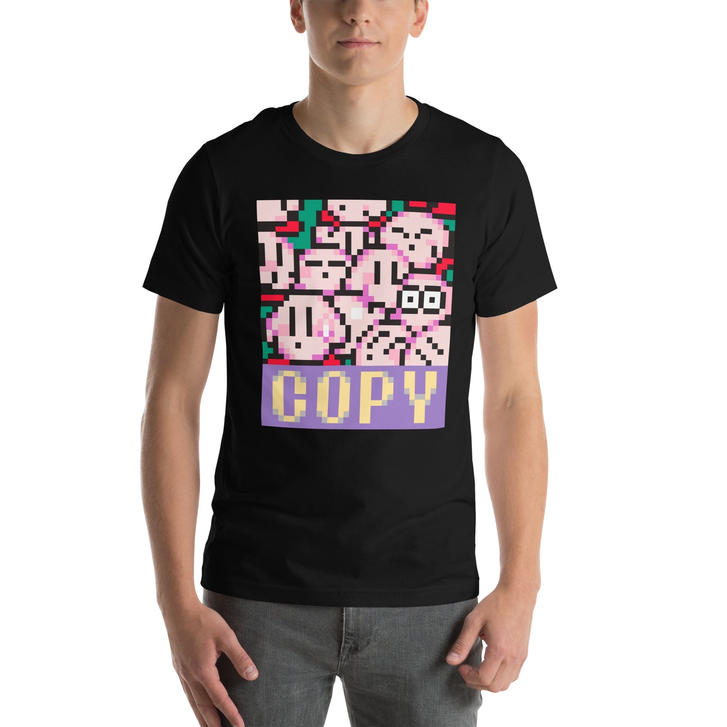 SNES Copy Kirby Unisex t-shirt