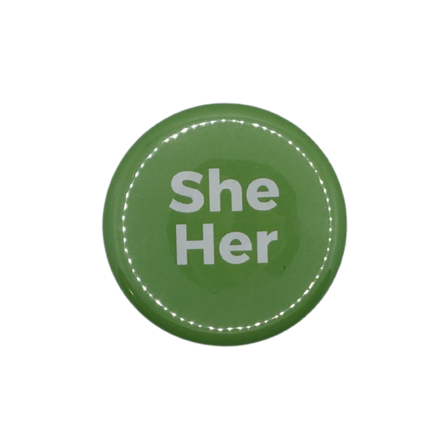 2" Pronoun button - They She He