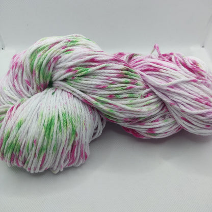 Dragonfruit Sprinkle - Hand Dyed Cotton Yarn